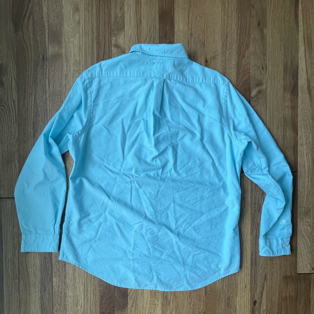 Ralph Lauren Classic Fit 100% Cotton‎ Oxford Button Down Shirt Men’s Sz XL Blue - Picture 3 of 10